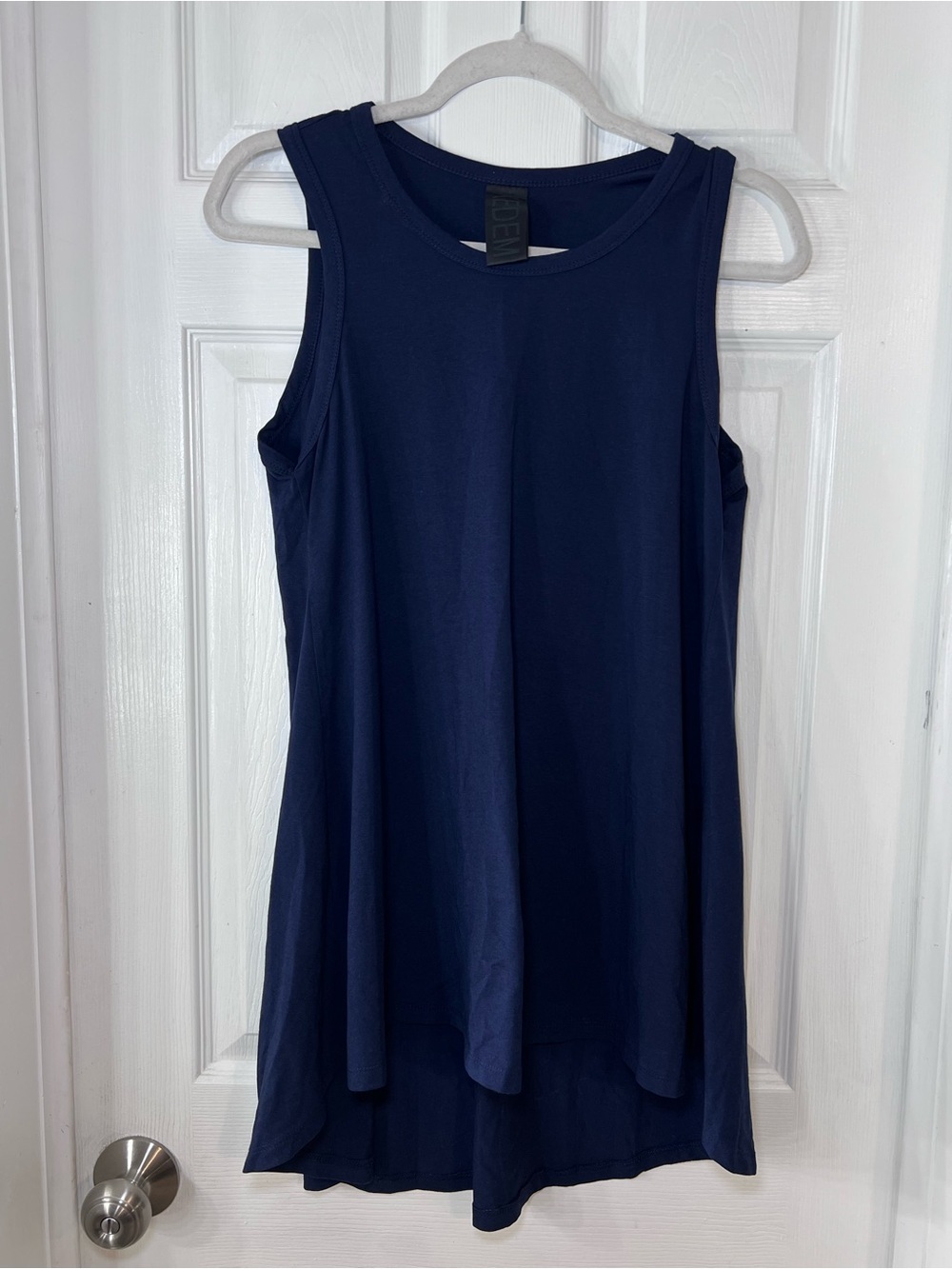Kedem Sasson Women's Navy Sleeveless Smock  Size 1